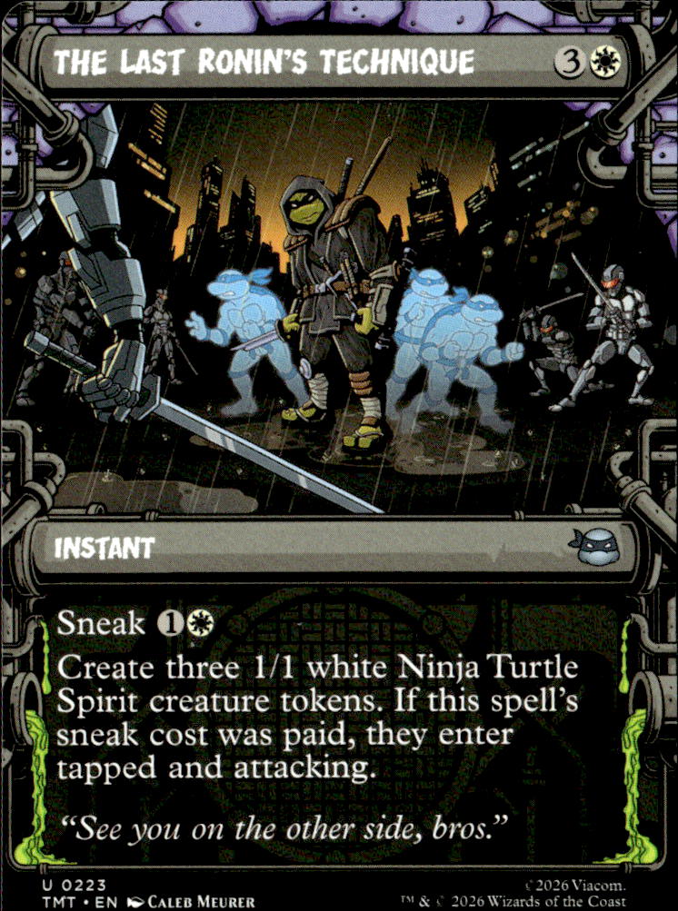 Teenage Mutant Ninja Turtles #223 The Last Ronin's Technique (Showcase)