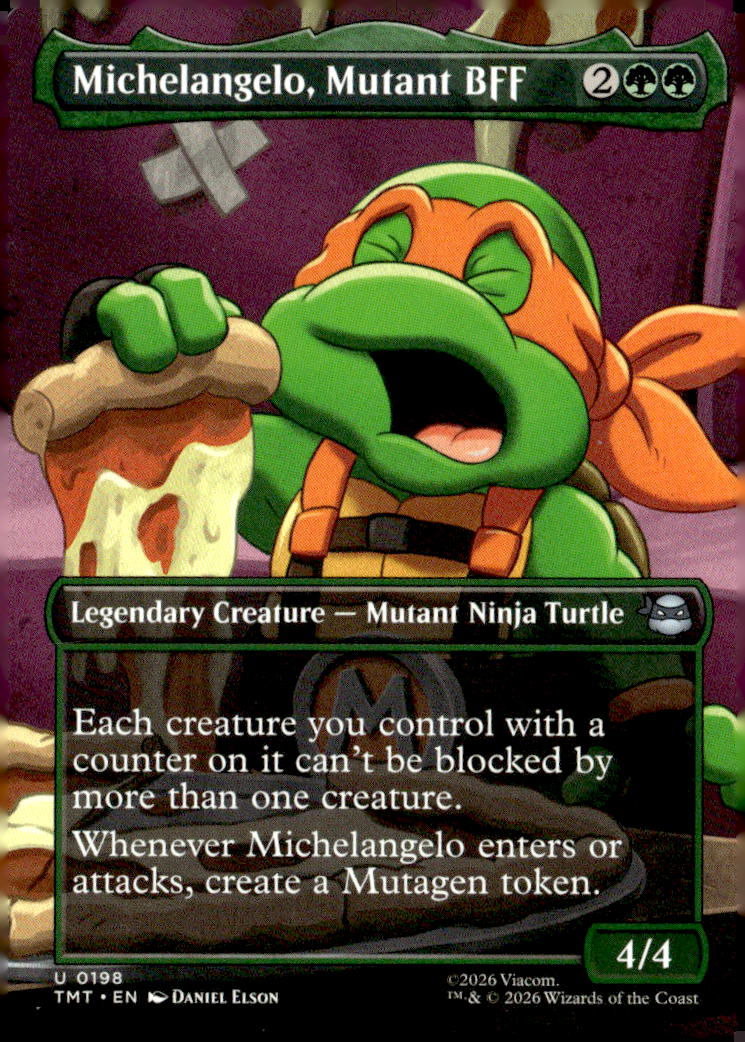 Teenage Mutant Ninja Turtles #198 Michelangelo, Mutant BFF (Borderless)