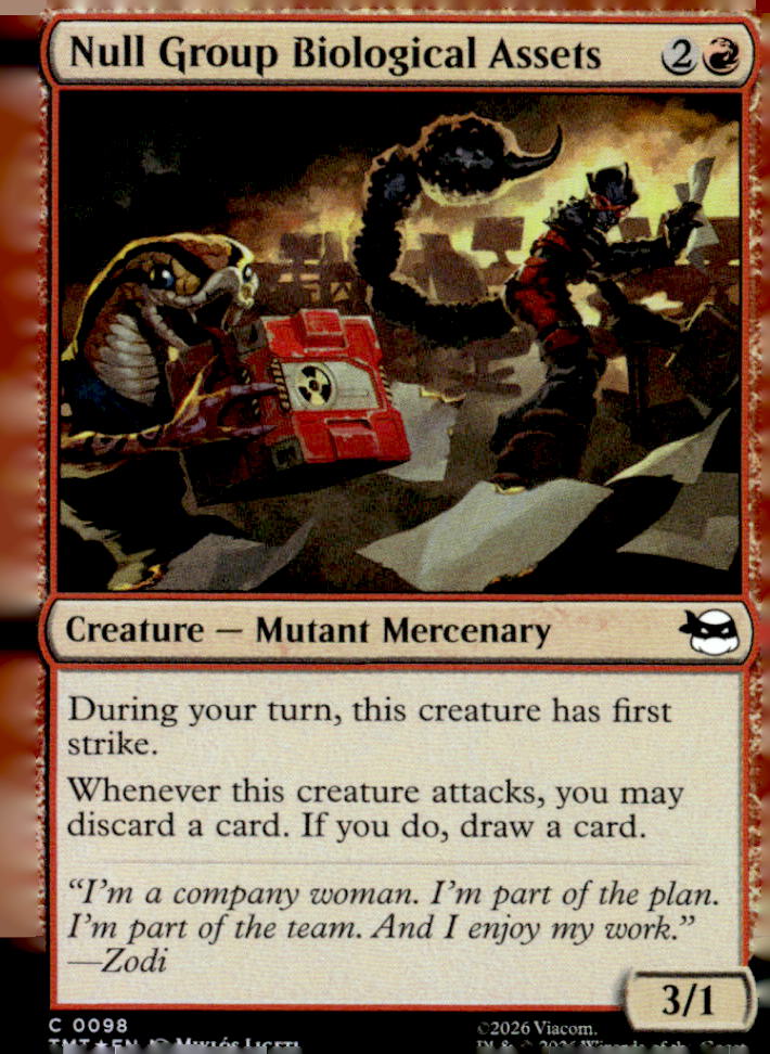 Teenage Mutant Ninja Turtles #98 Null Group Biological Assets