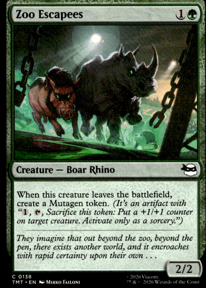 Teenage Mutant Ninja Turtles #138 Zoo Escapees