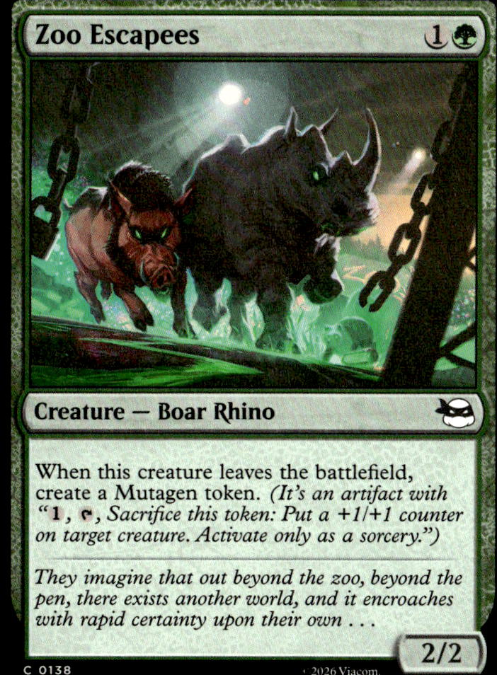 Teenage Mutant Ninja Turtles #138 Zoo Escapees