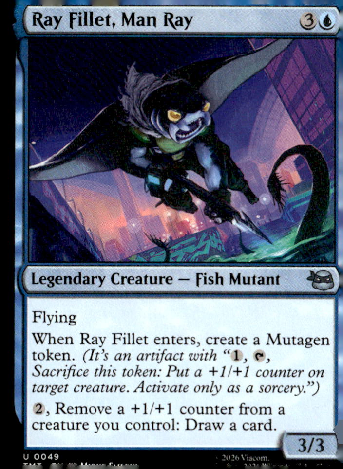 Teenage Mutant Ninja Turtles #49 Ray Fillet, Man Ray