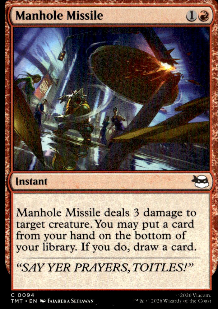 Teenage Mutant Ninja Turtles #94 Manhole Missile