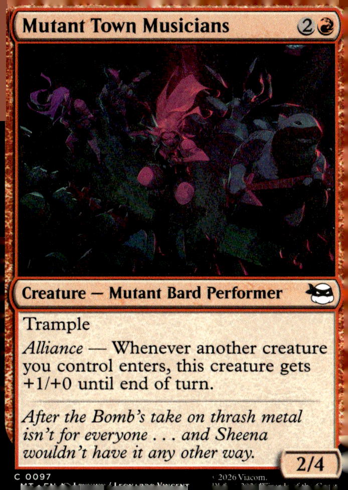 Teenage Mutant Ninja Turtles #97 Mutant Town Musicians