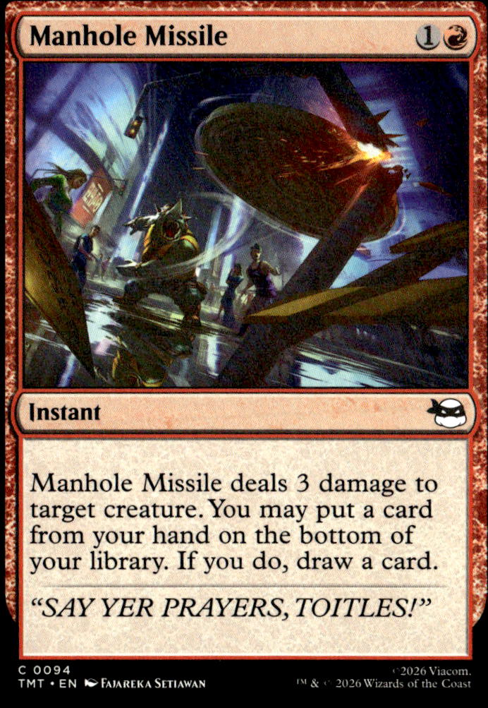 Teenage Mutant Ninja Turtles #94 Manhole Missile