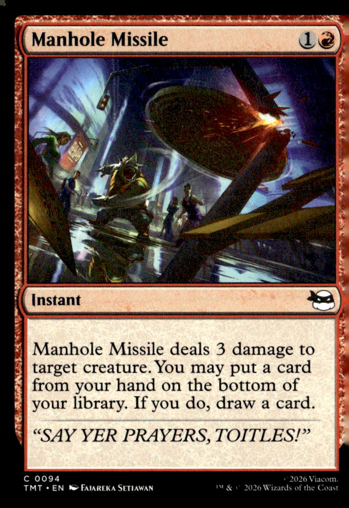 Teenage Mutant Ninja Turtles #94 Manhole Missile