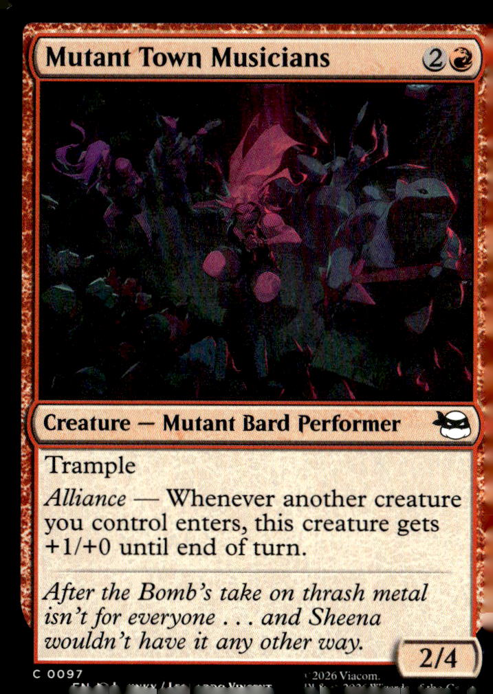 Teenage Mutant Ninja Turtles #97 Mutant Town Musicians