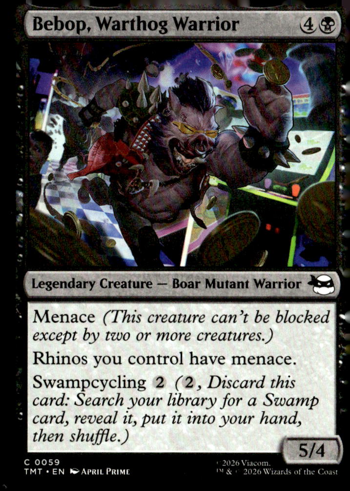 Teenage Mutant Ninja Turtles #59 Bebop, Warthog Warrior