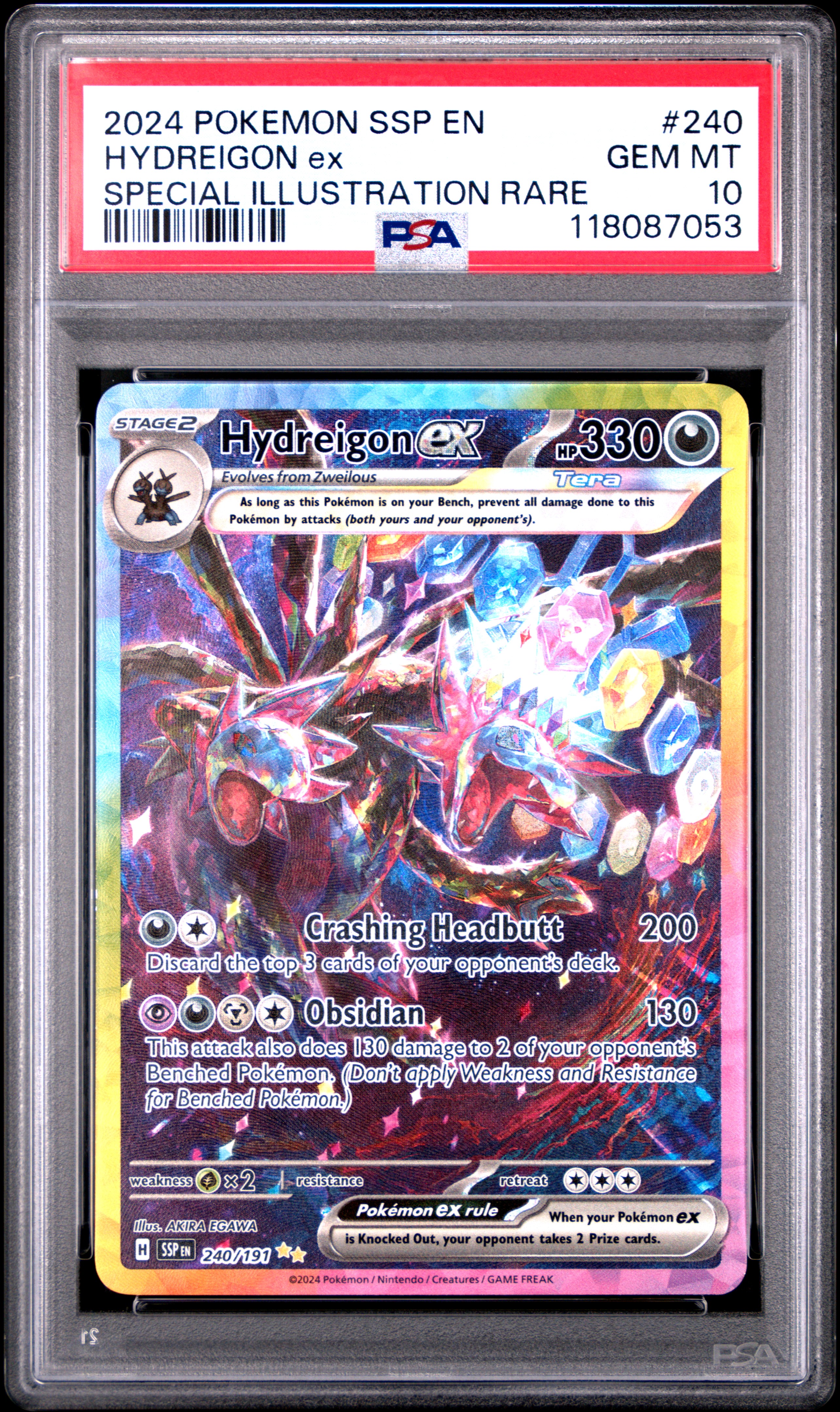 Hydreigon ex Special Illustration Rare - 240 — PSA 10