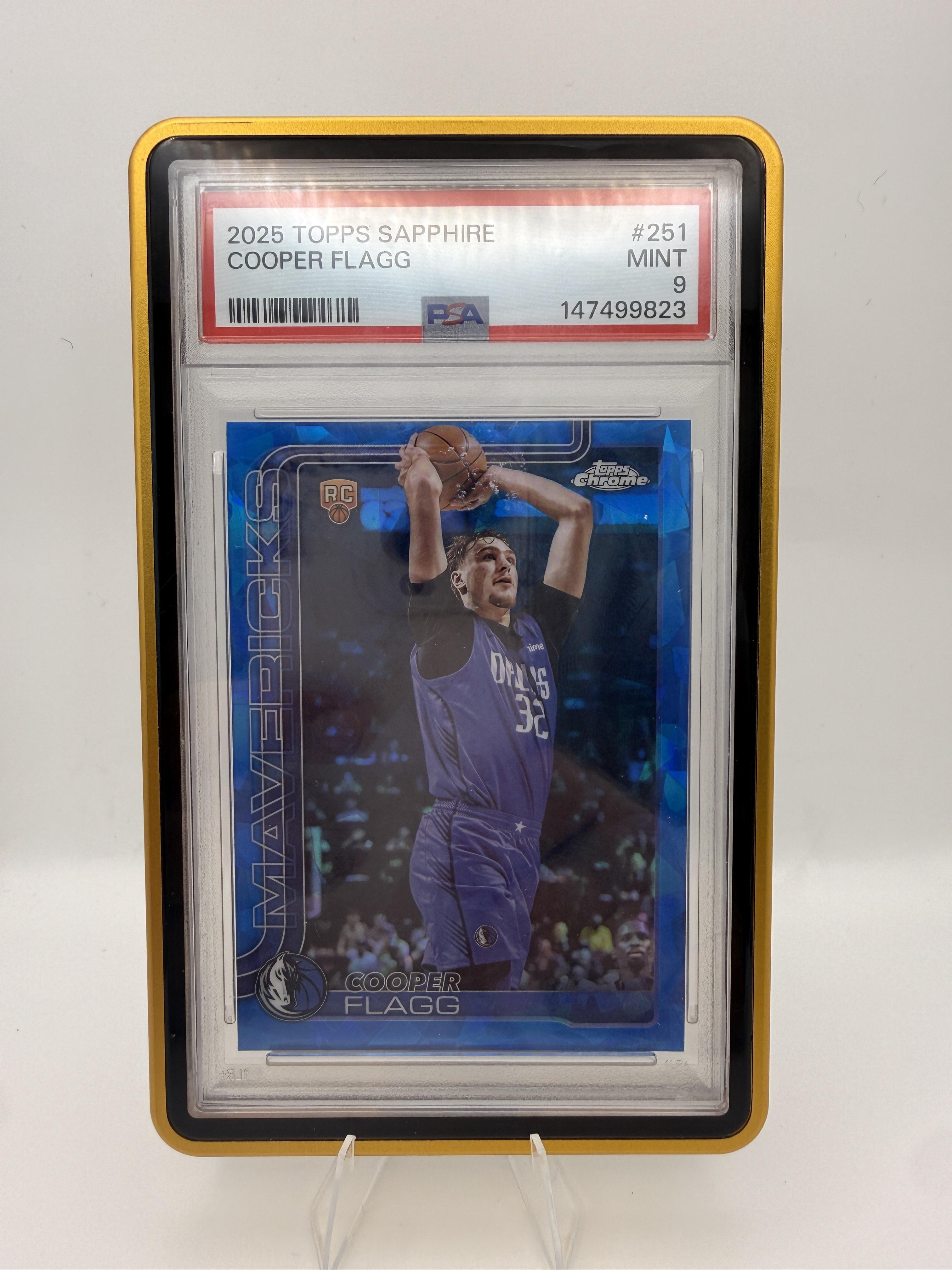 Cooper Flagg 2025 Topps Chrome Sapphire Edition #251 PSA 9