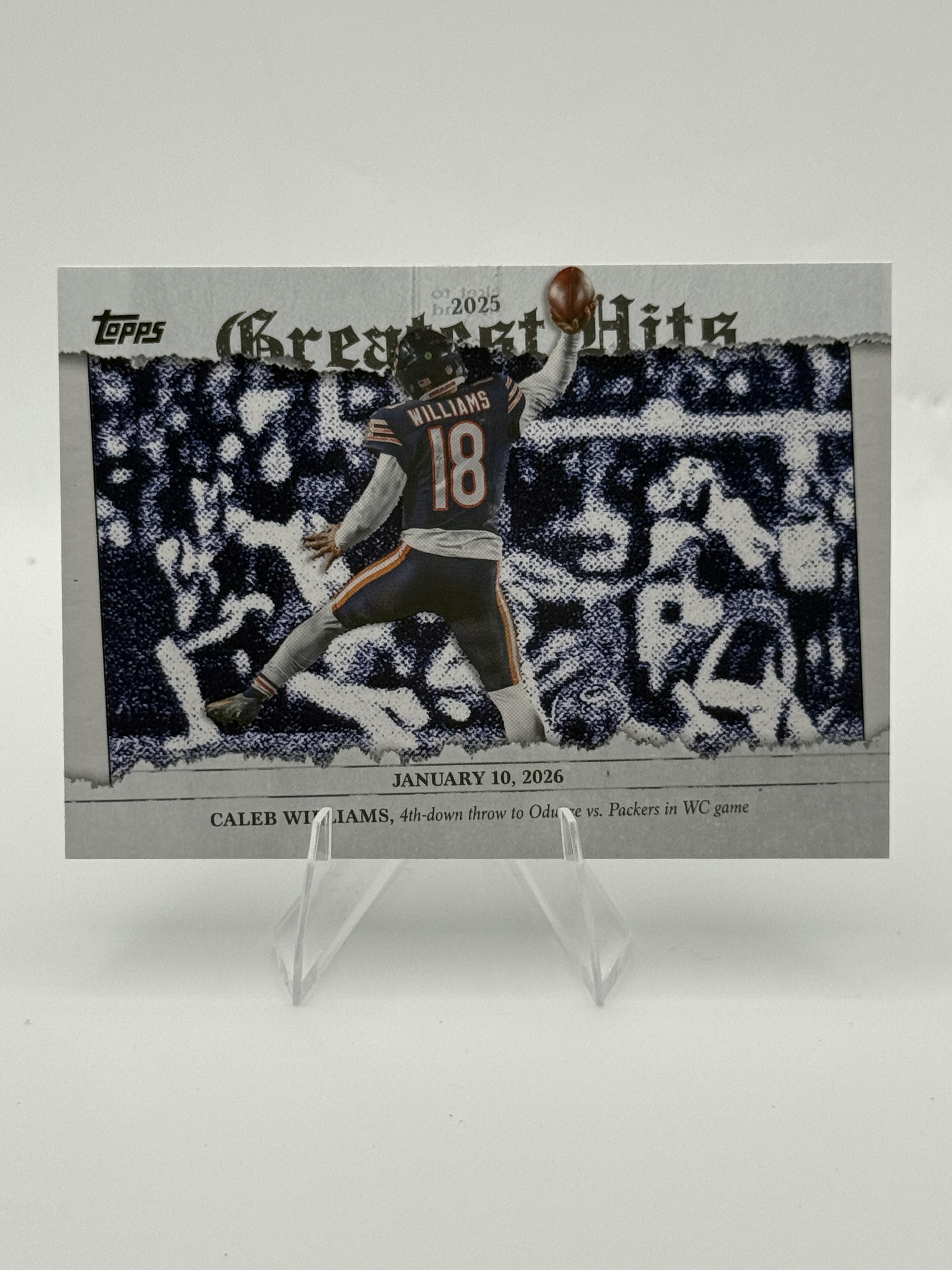 Caleb Williams  2026 Topps Flagship #25GH-CW 2025 Greatest Hits