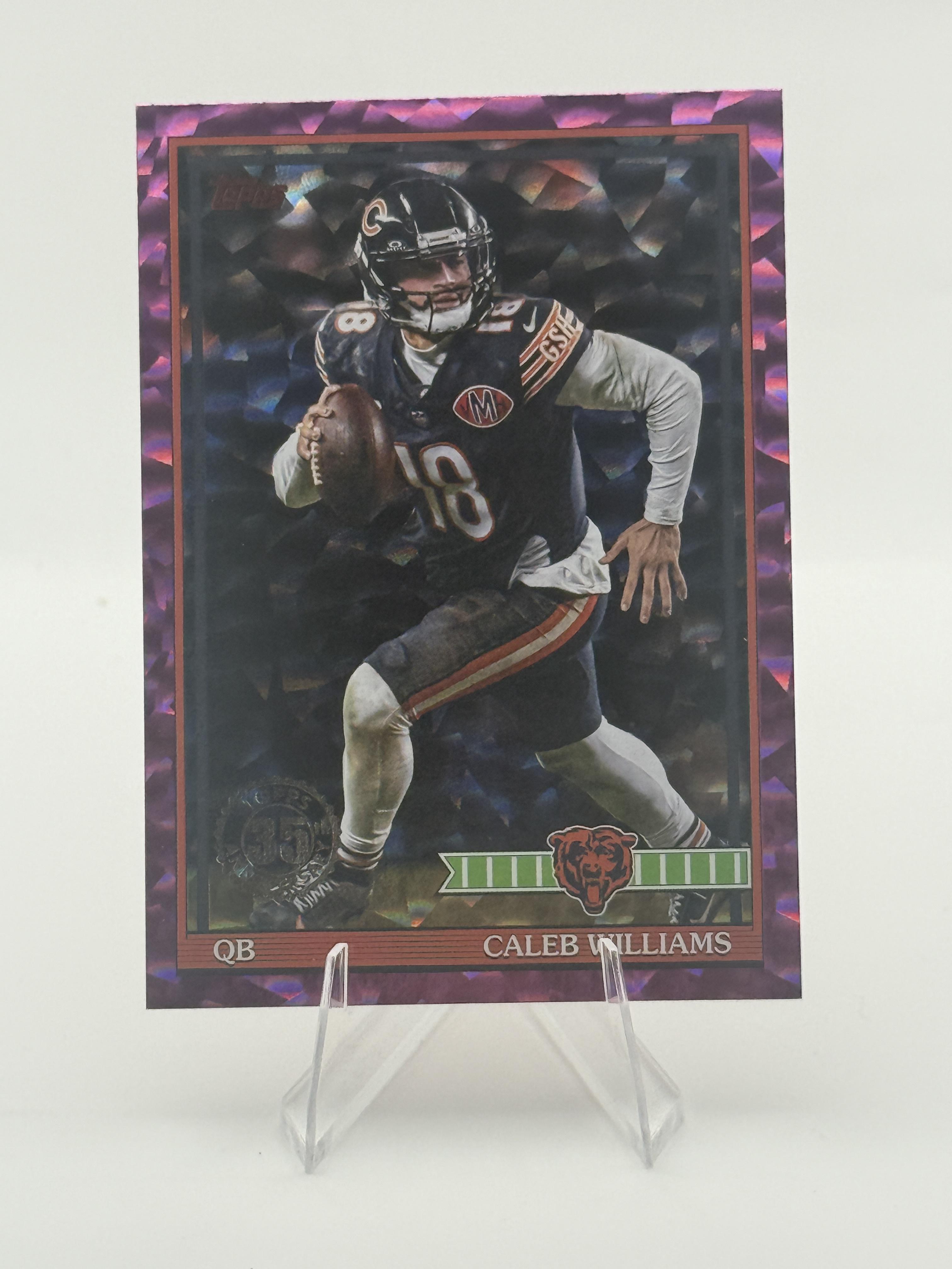 Caleb Williams 2026 Topps Flagship #91TF-18 1991 Topps Football Crackle
