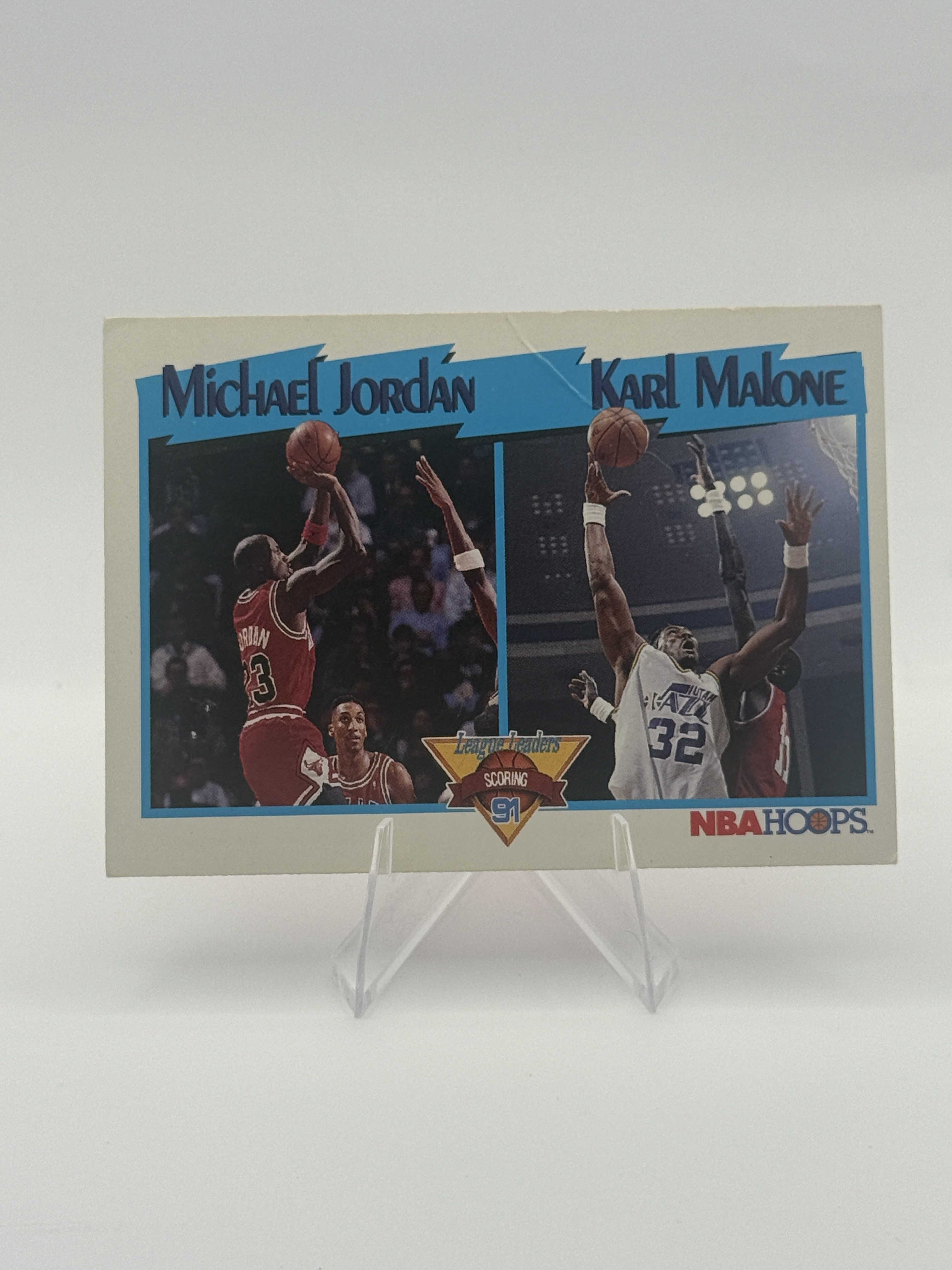 Michael Jordan  1991-92 Hoops #306 Karl Malone