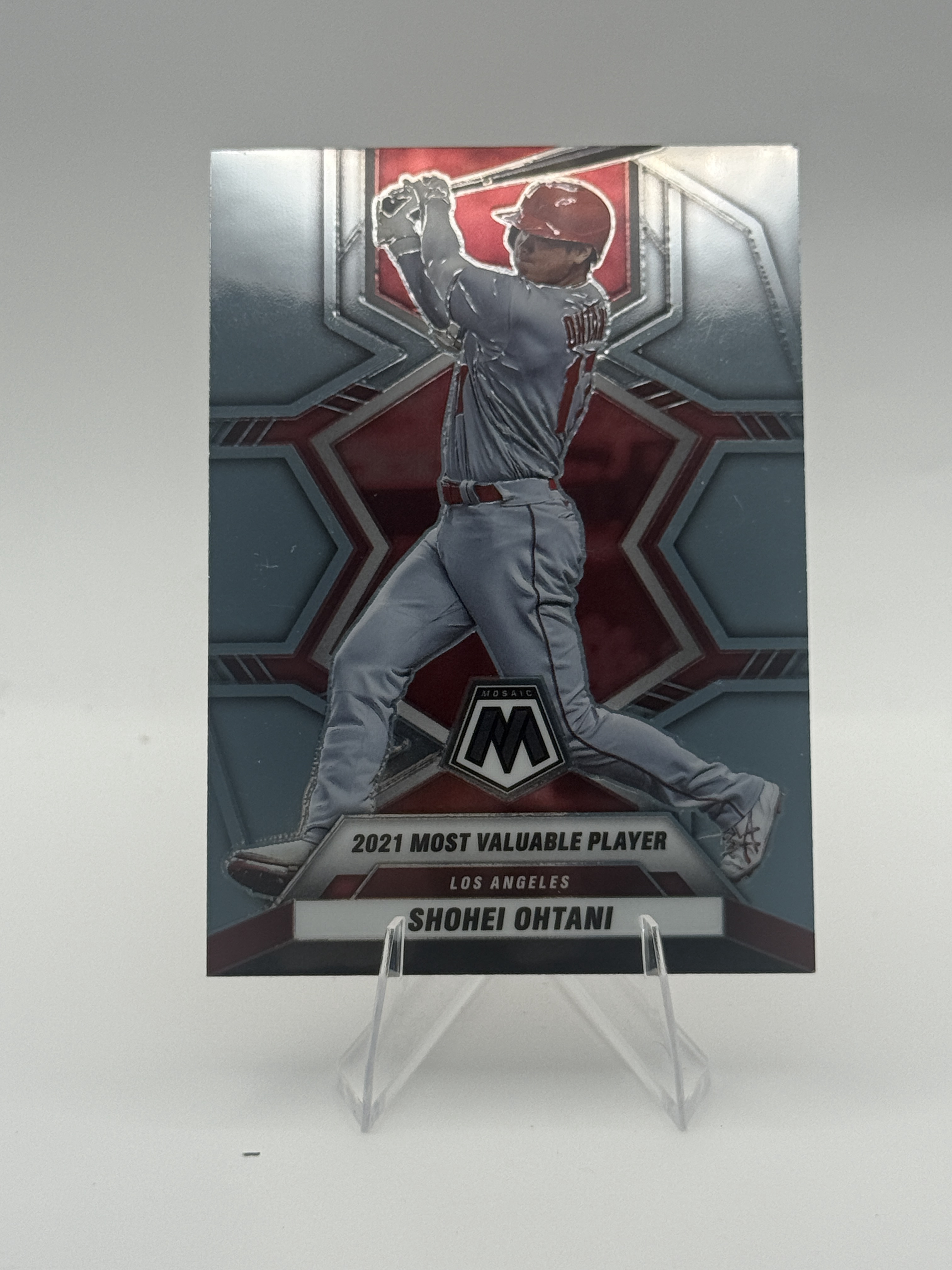 Shohei Ohtani  2022 Panini Mosaic #281 Silver Prizm