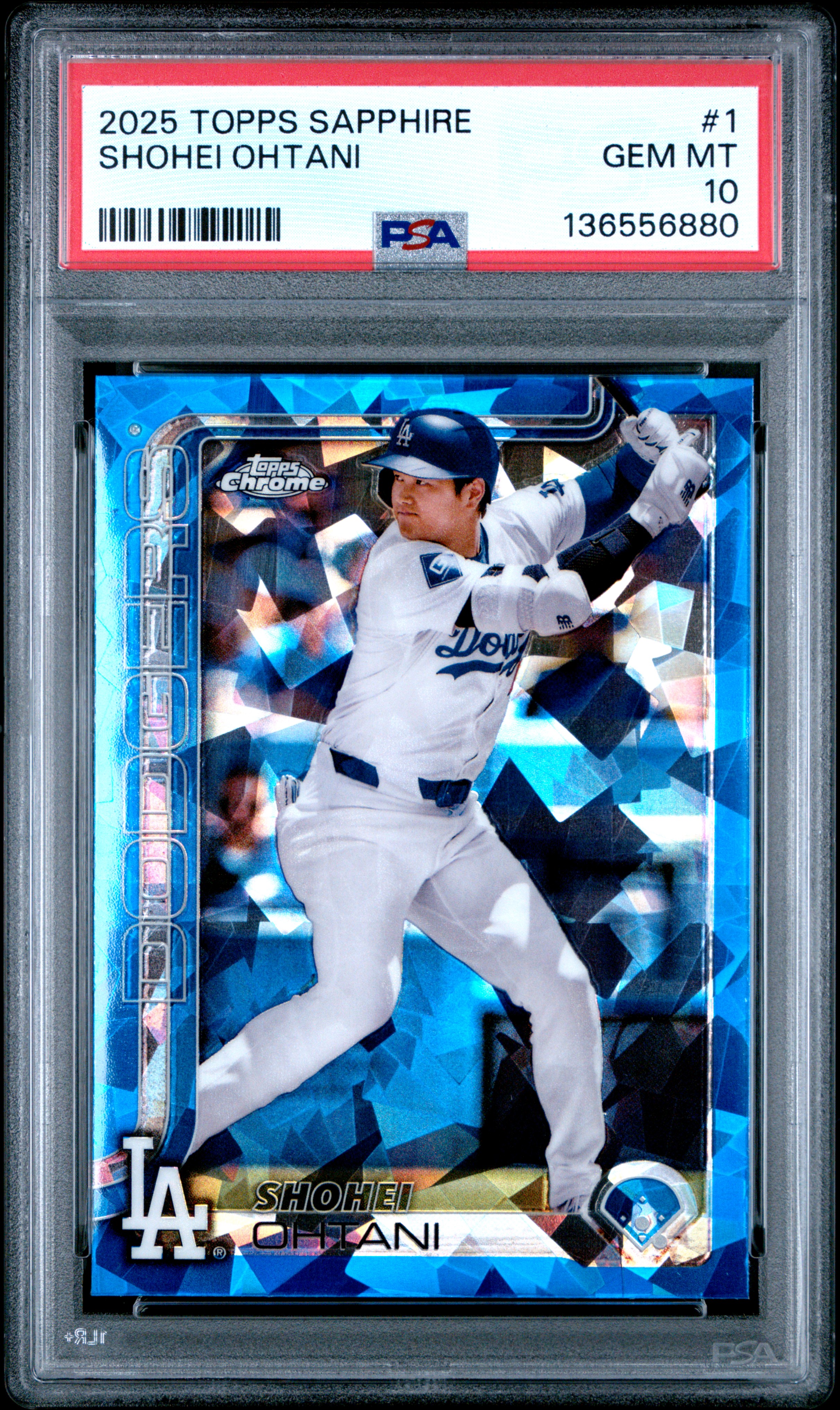 2025 Topps Chrome Sapphire #1 Shohei Ohtani PSA 10
