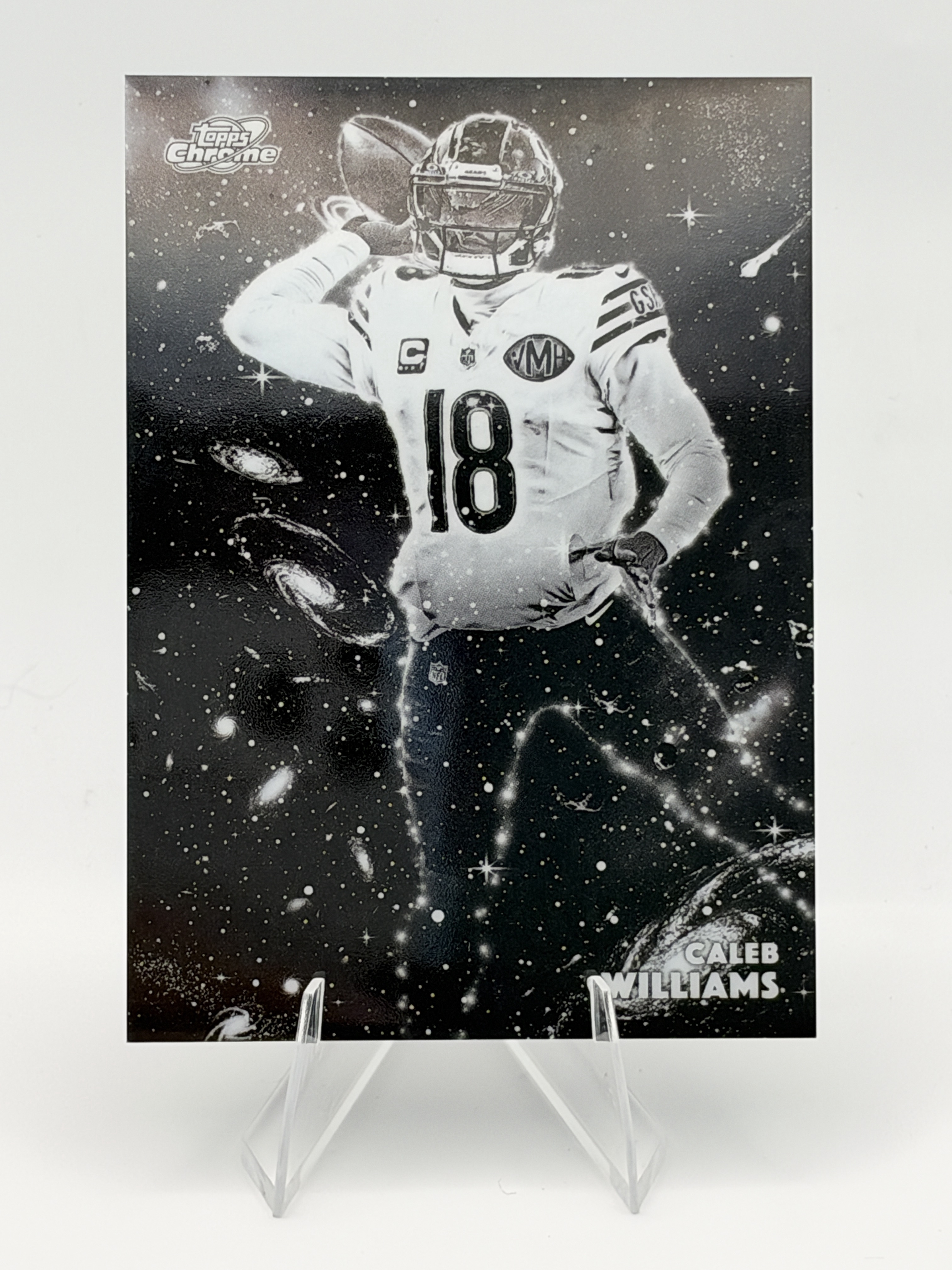 2025 Topps Chrome Cosmic #BCV-10 Caleb Williams Constellation Variation