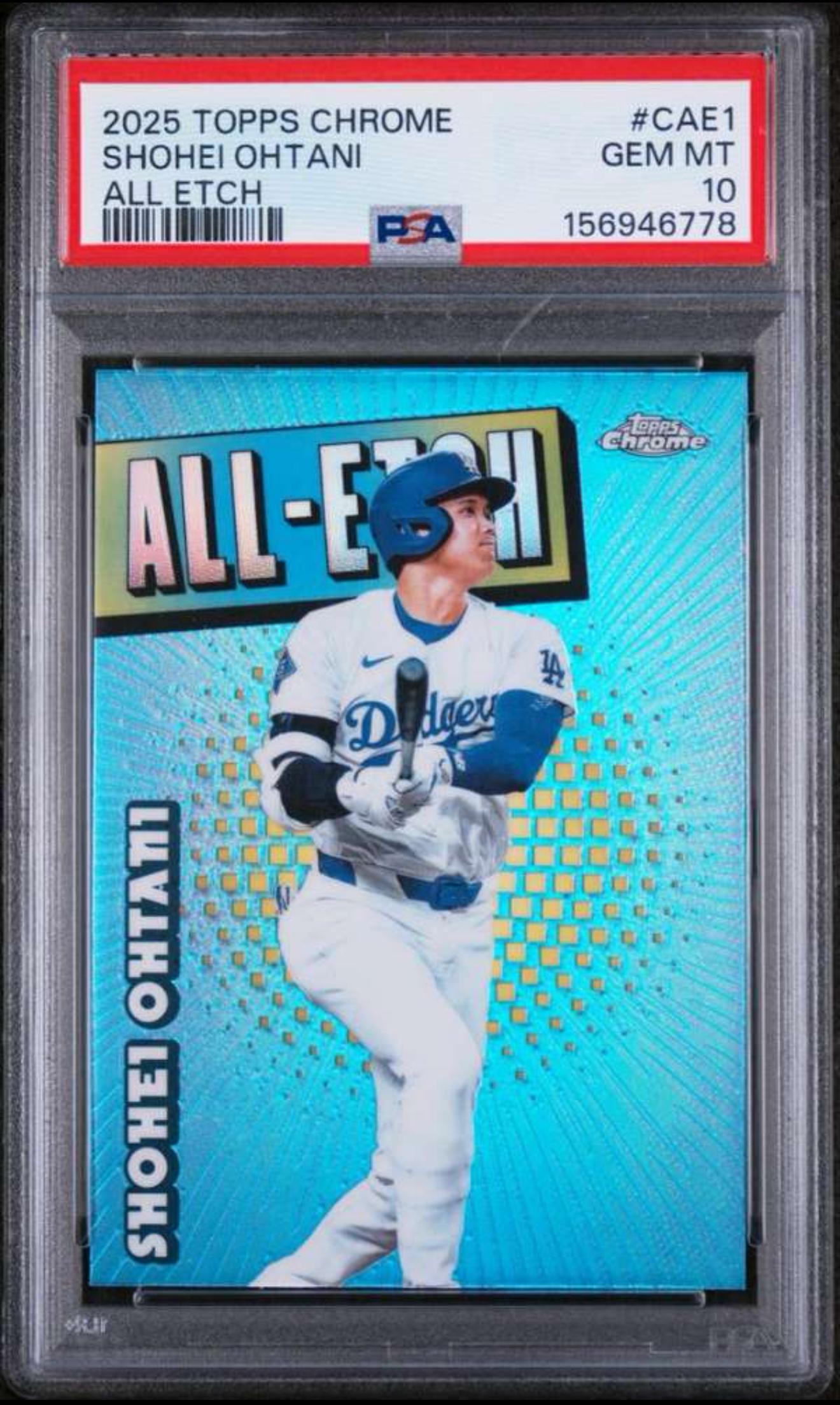 2025 Topps Chrome All Etch #CAE1 Shohei Ohtani PSA 10