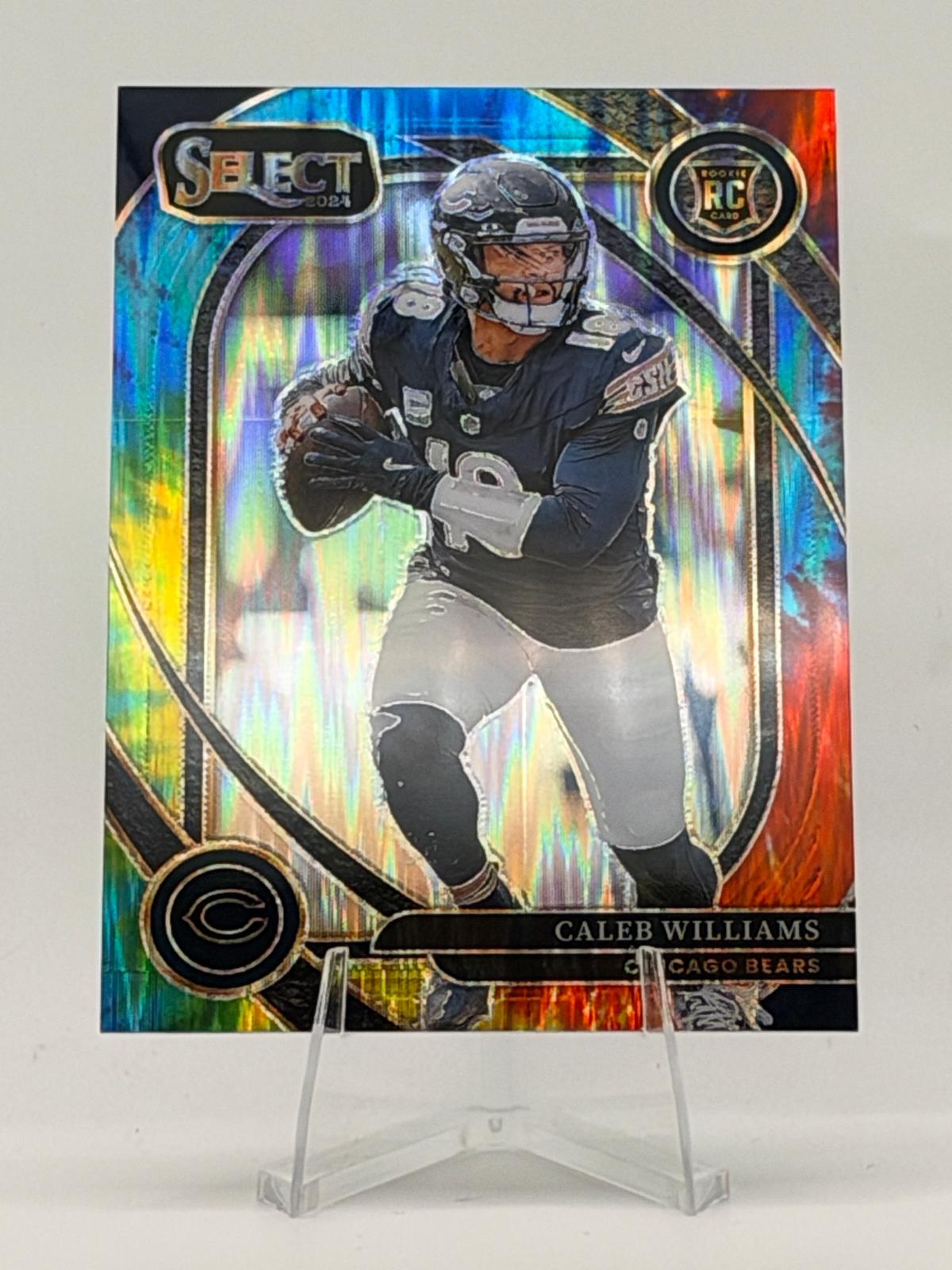 2024 Panini Select #216 Caleb Williams Tie-Dye Prizm #/25