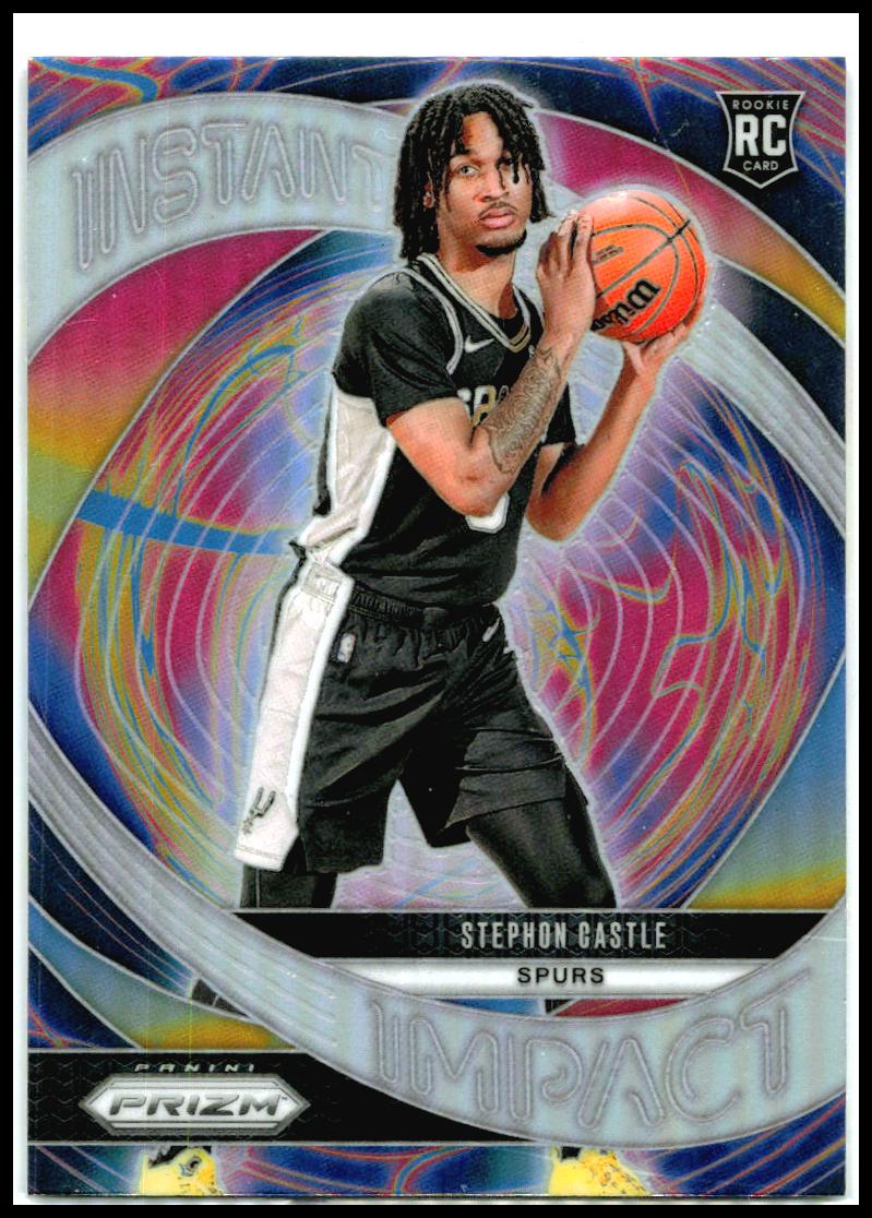 2024-25 Panini Prizm Instant Impact Prizms Silver #4 Stephon Castle Spurs