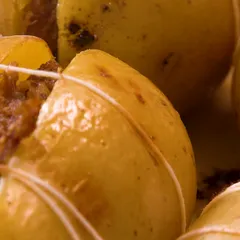 Pommes de terre farcies au confit de canard