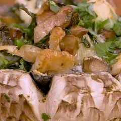 Champignons farcis par Laurent Mariotte