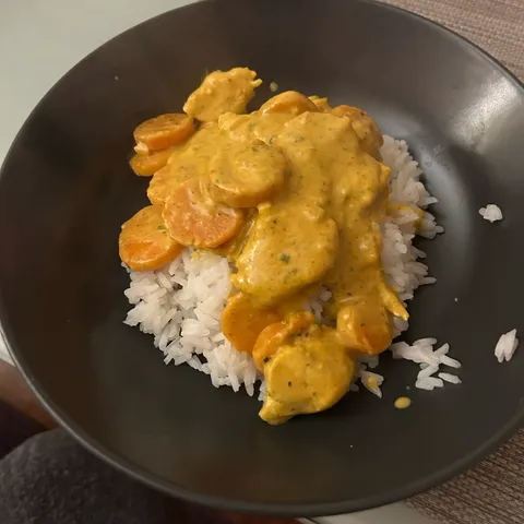 Riz poulet curry