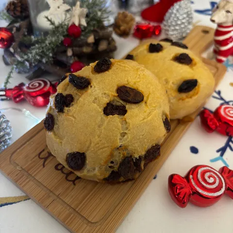 Briochettes sans gluten aux raisins