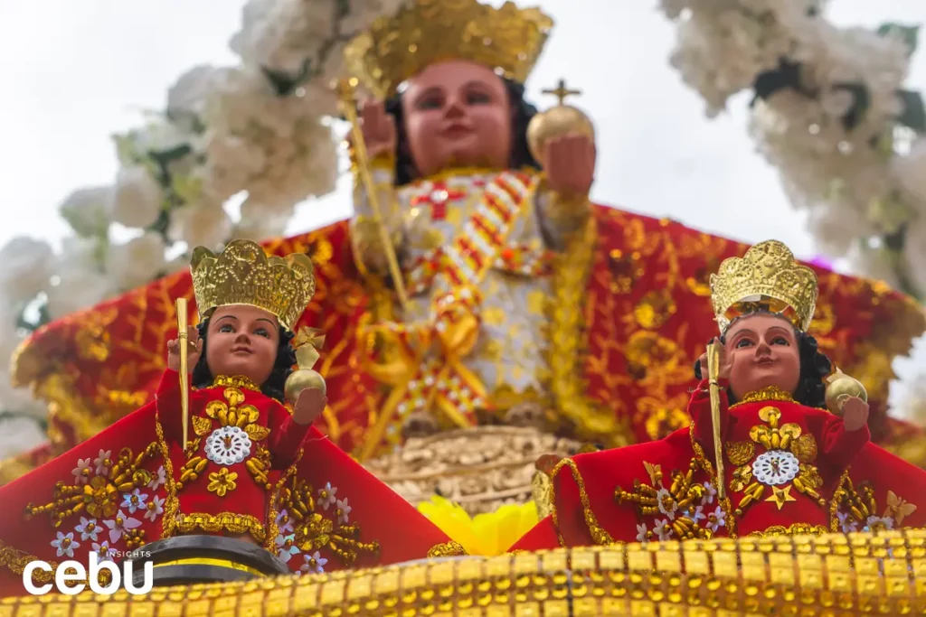 Images of the Sto. Niño during Sinulog 2025