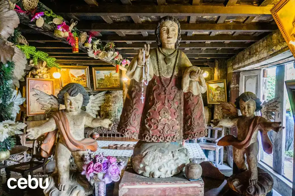 Religious images at the Yap Sandiego Ancestral House