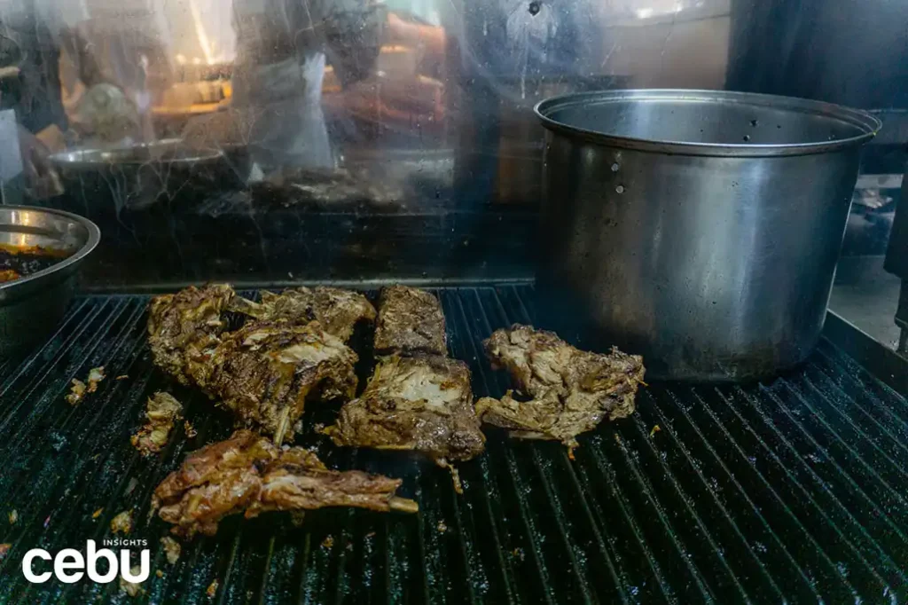 pork ribs on a grill