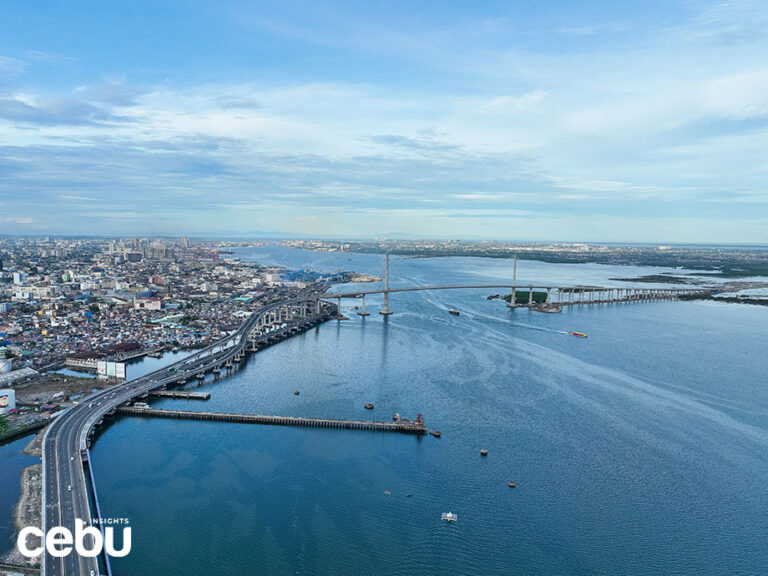 drone shot of the CCLEX which will connect the provinces of Cebu and Bohol