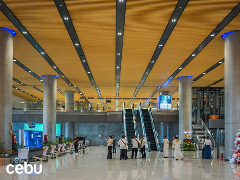 Wide shot of the arrival area of the MCIA