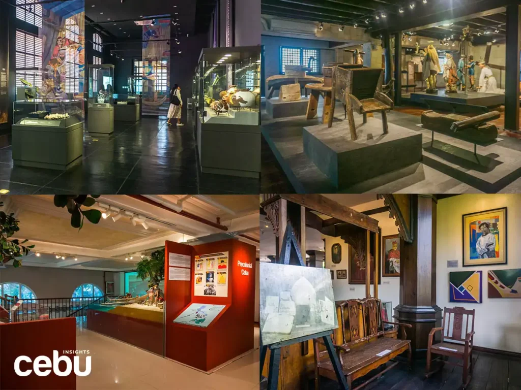 Collage of different museums in Cebu