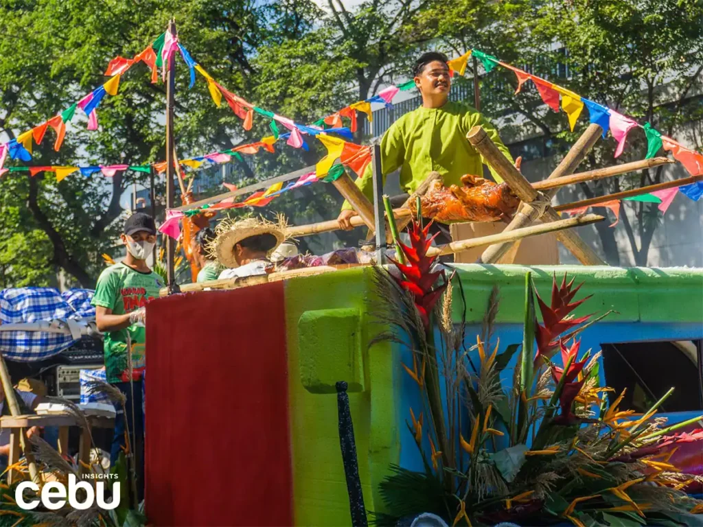 The float for the Halad Inasal Festival during the Pasigarbo sa Sugbo