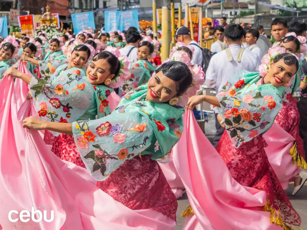 Dancers during the Sinulog festival in 2025
