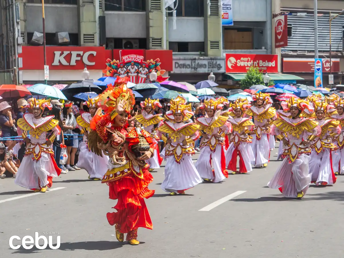 Dancers performing during the Sinulog Festival 2025
