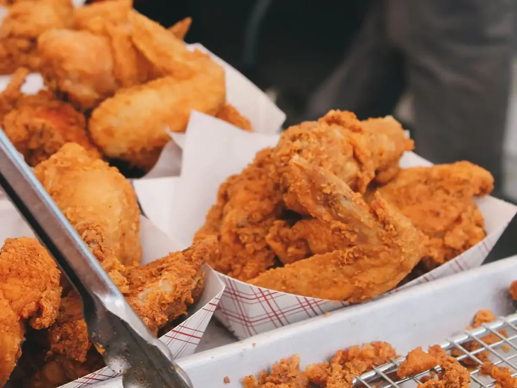 Trays of unli wings in Cebu