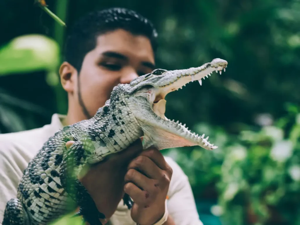 A family enjoying their time at a Cebu city zoo