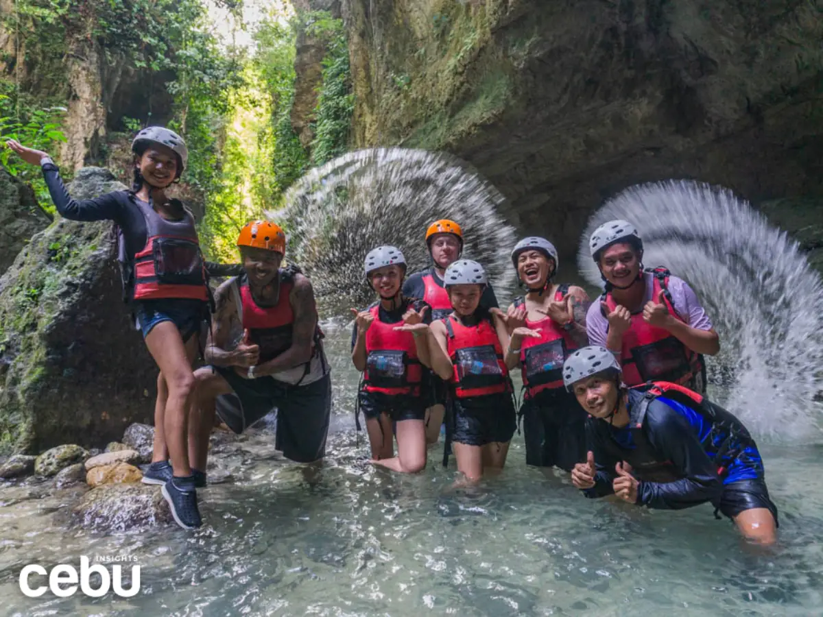 A group of tourists exploring Cebu tourism
