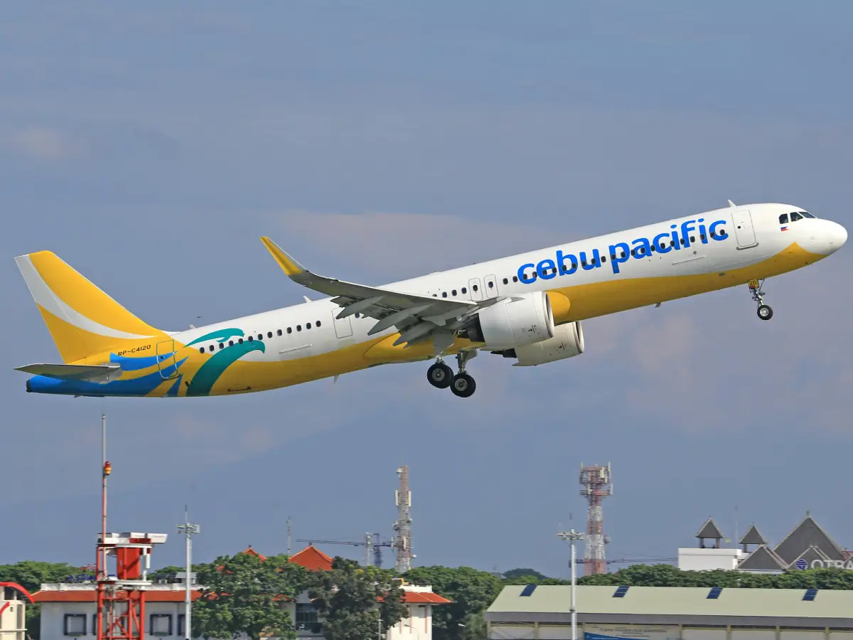 cebu-pacific A Cebu Pacific airplane taking off