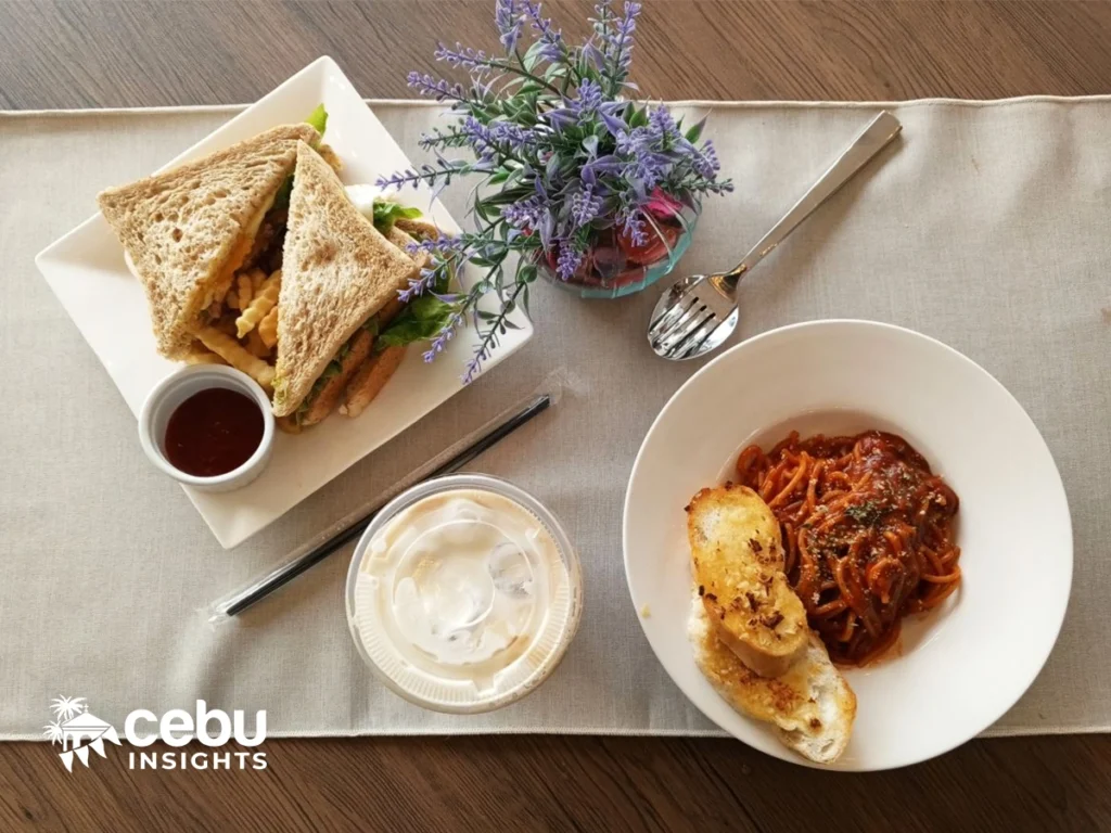 Two of Gureum cafe bar’s menu items