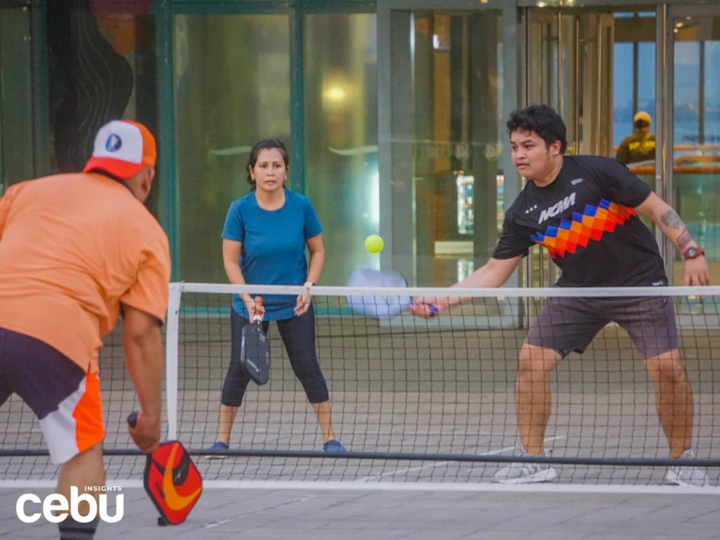 People playing pickleball, one of the fastest-growing racket sports in Cebu