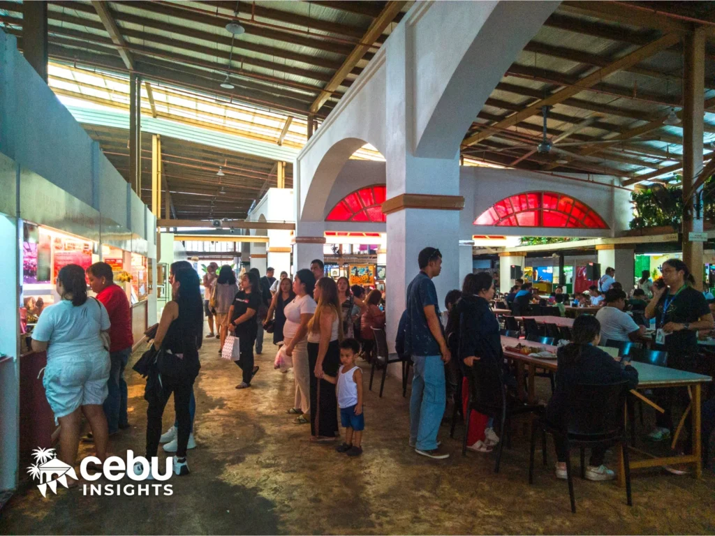 Customers lining up at Pusô Village