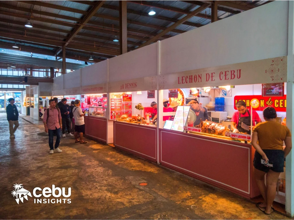 Lechon stalls at Pusô Village