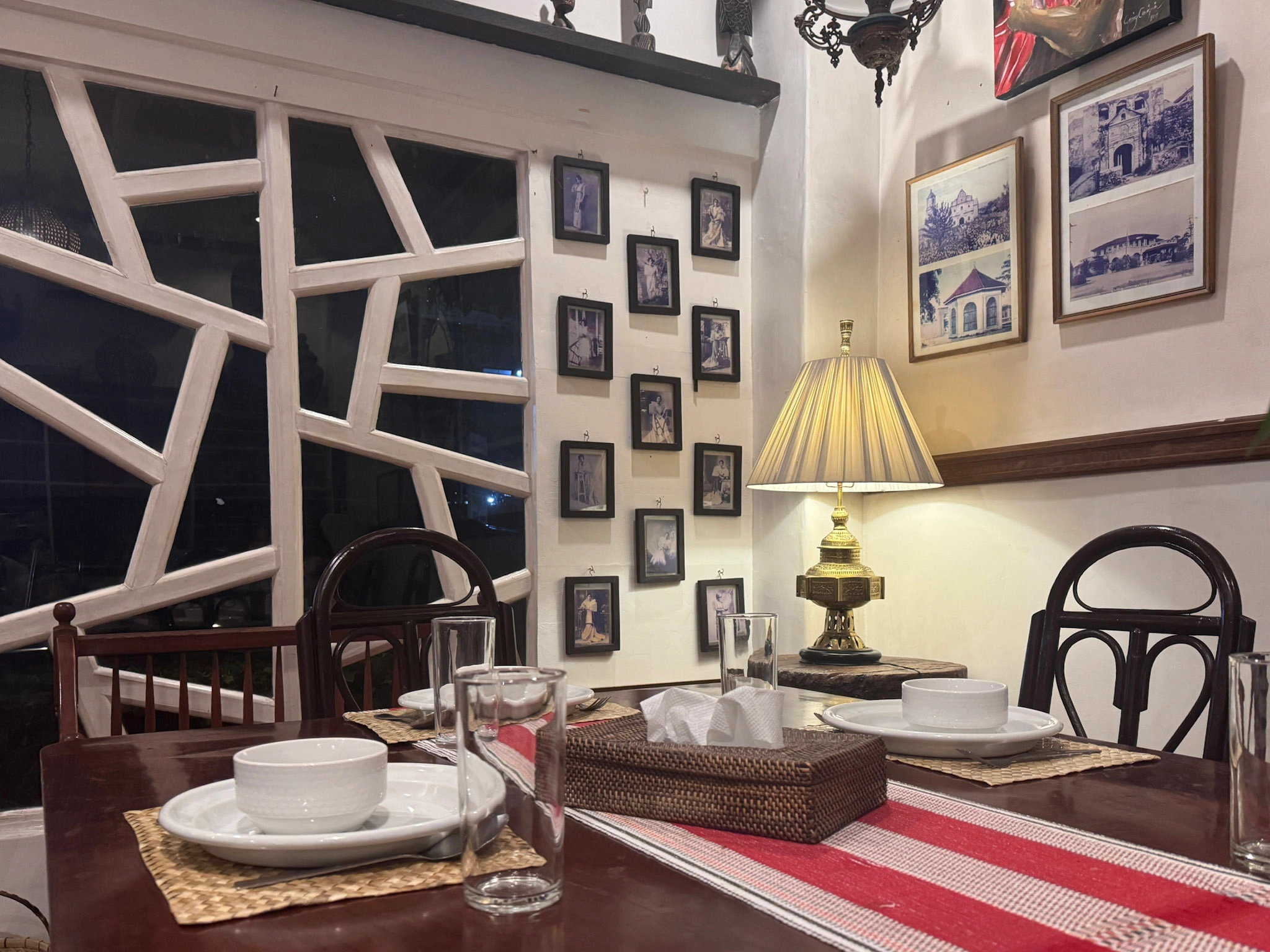 The interiors of the dining area at Abaseria Deli and Cafe