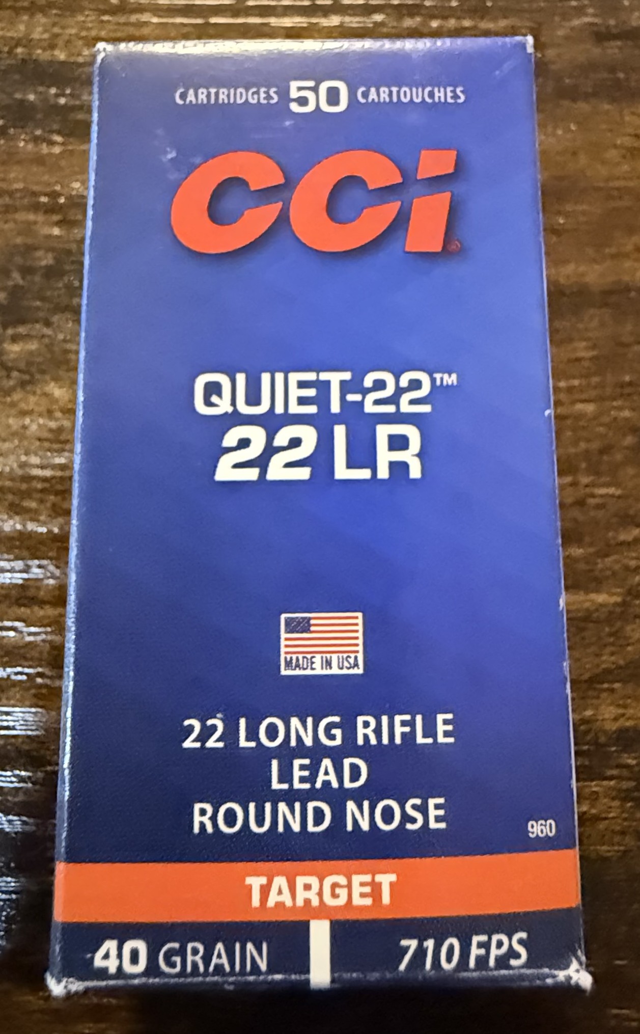 CCI Quiet-22, 22 LR, 40 Grain, Lead Round Nose, 710 fps - Image 2
