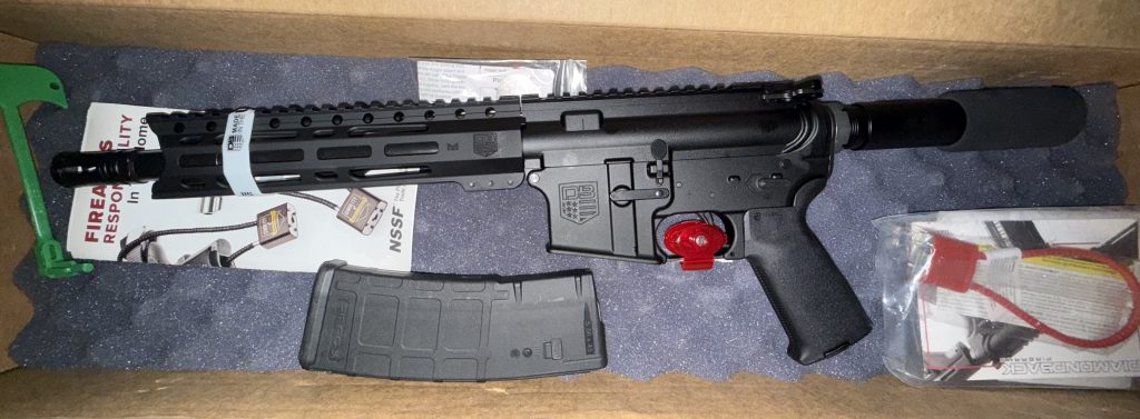 Diamondback DB15 Carbon Series AR-15 Semi-Auto Pistol - .223 Rem/5.56 NATO - 10″ - Black