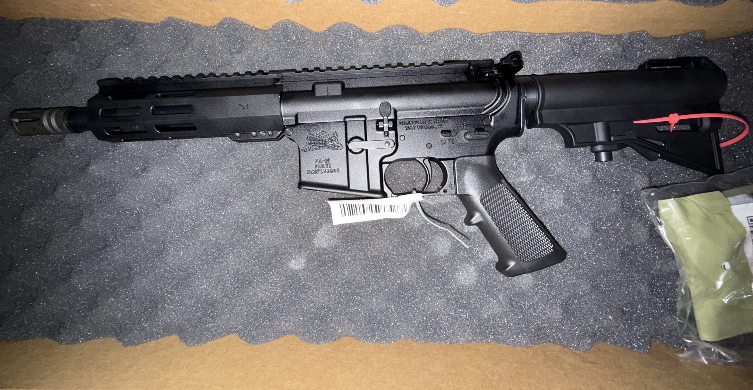 PSA 7.5" 300 Blackout Nitride 6" Lightweight M-Lok Pistol, Black
