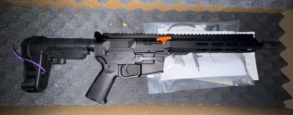 PSA Gen4 10.5" 9mm 1/10 9" Lightweight Hex MLOK MOE SBA3 Pistol Uses Glock Style 9mm Mags