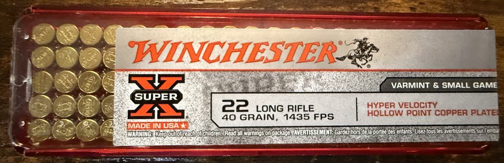 Winchester Hyper Speed HP 1435 FPS .22 LR 40-Grain Rimfire Ammunition - 100 Rounds